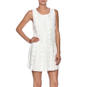 Everly White Eyelet Dress